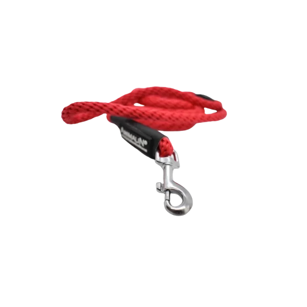 Laisse Corde Animalin® Rouge 1,2 M – 3 Diam. – Mousqueton Noir Ou Inox boutiqued en ligne 3